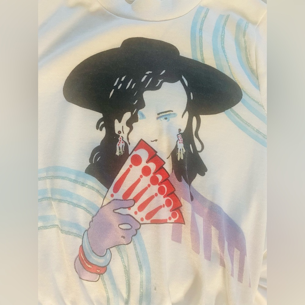 🔥RARE VINTAGE “BOY GEORGE”  KIDS SWEATSHIRT 🔥PRE OWNED🔥Size 5 GIRLS